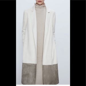 ZARA Faux Suede Coat